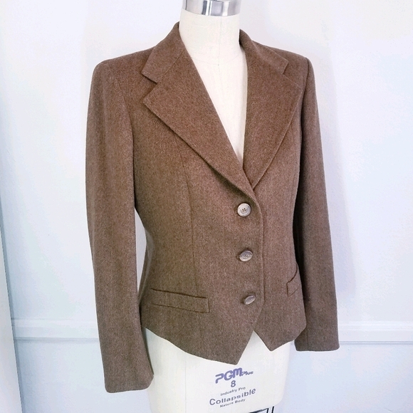 Max Mara | Wool Angora Blend Blazer, Brown… - Picture 2 of 14